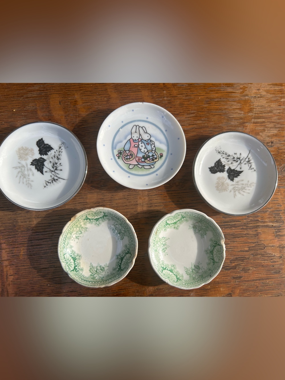 Vintage butter pat plates bundle deal lot